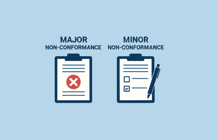 Major Non-Conformance and Minor Non-Conformance