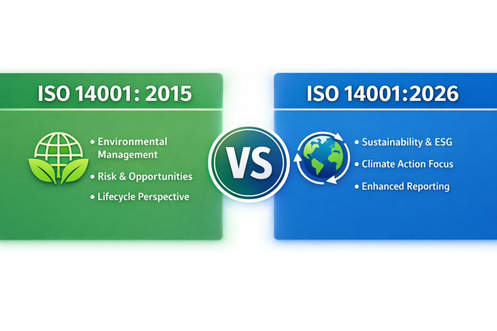 iso 140001 2015 vs iso 14001 2026