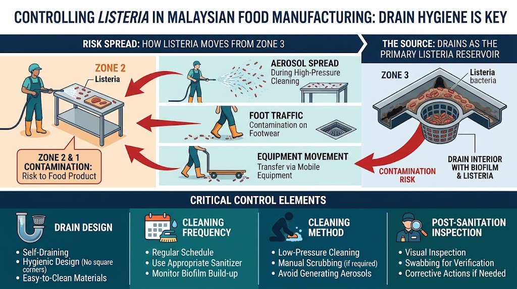 listeria management malaysia food manufacturer