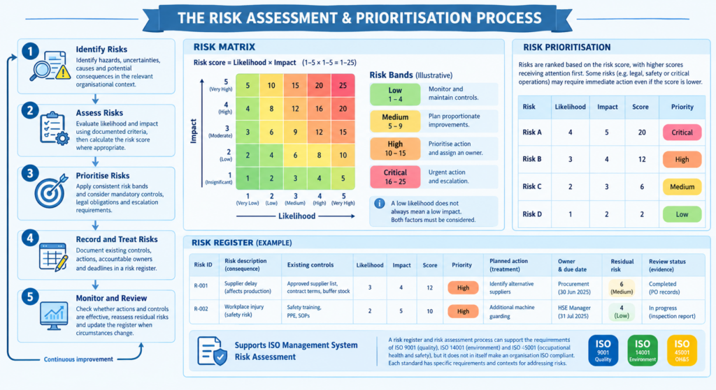 sample risk assessment and prioritisation process